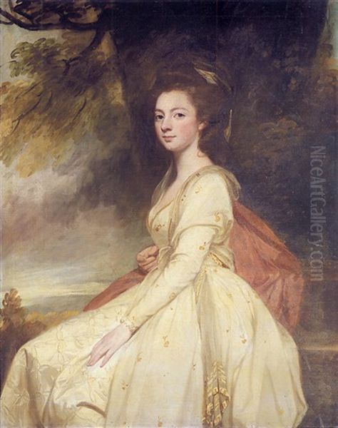 Portrait Of Elizabeth Chafyn-grove Oil Painting by George Romney