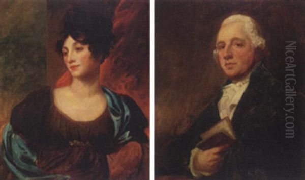 Portrait Of Mr. Edward Taylor Oil Painting by George Romney