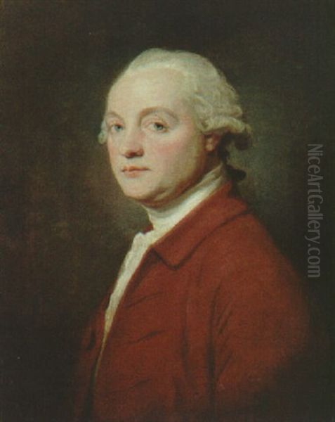 Portrait Of A Gentleman (john Kenwick?) Oil Painting by George Romney