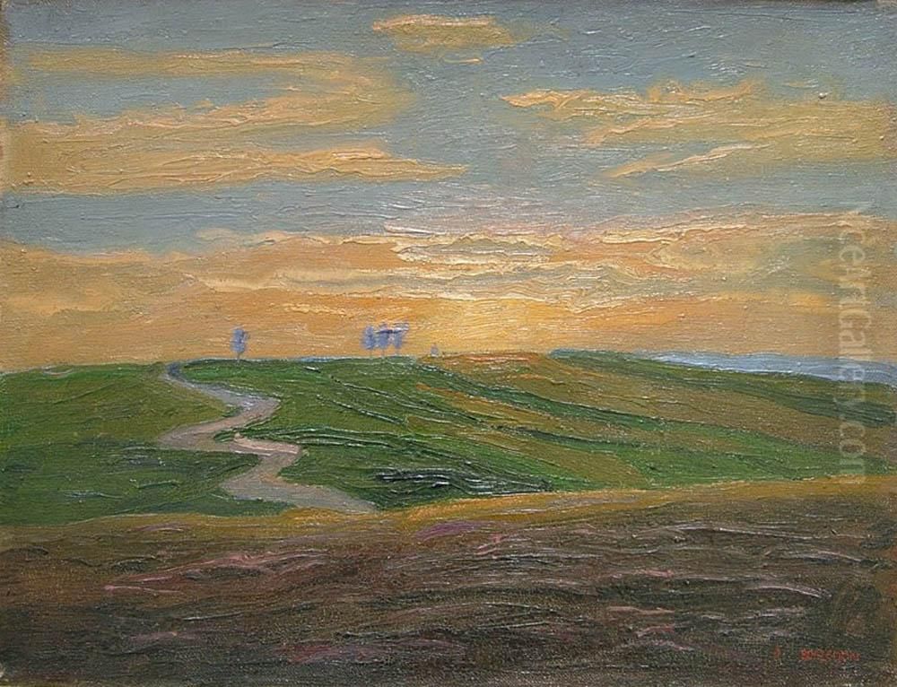 Pejzaz Oil Painting by Otton Edward Borzemski