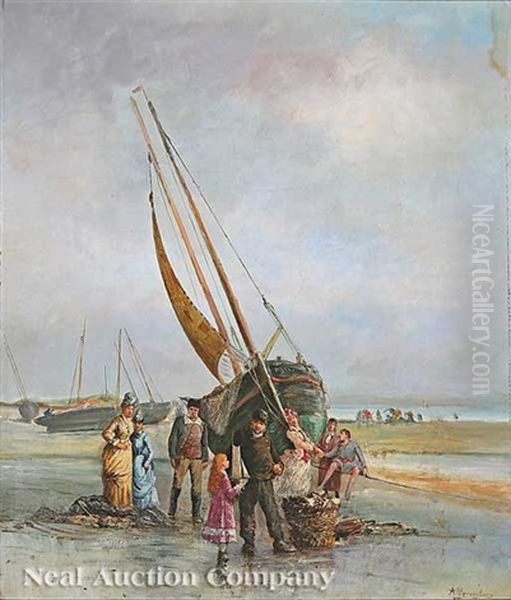 The Return Oil Painting by Albert Roosenboom
