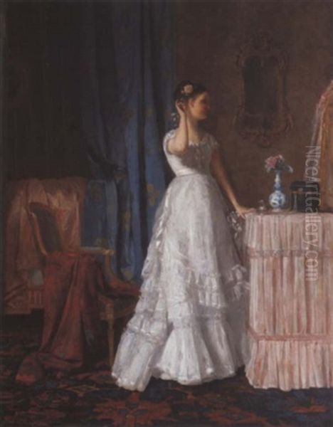 Bei Der Toilette Oil Painting by Albert Roosenboom