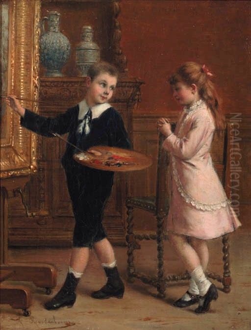 The Young Artist Oil Painting by Albert Roosenboom