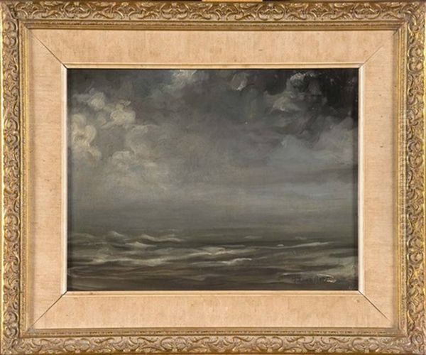 Marine Oil Painting by Felicien Rops