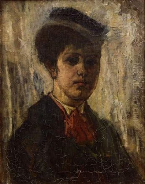 La Jeune Fille Oil Painting by Felicien Rops