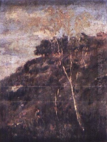 Braconnier Dans Le Taillis Oil Painting by Felicien Rops