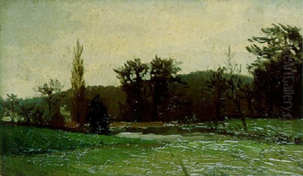 Paysage Ardennais Oil Painting by Felicien Rops