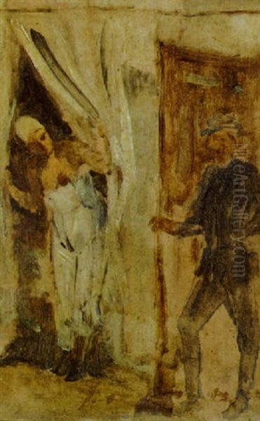 La Soeur Superieure Oil Painting by Felicien Rops