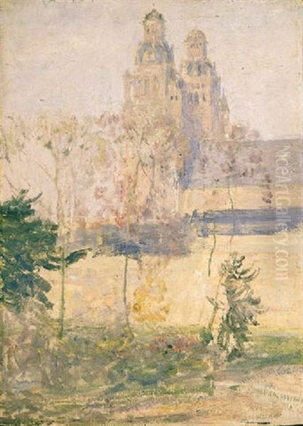 The Cathedral, Tours Oil Painting by Guy Rose