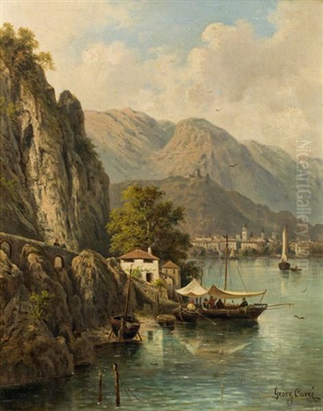 Blick Auf Riva Am Gardasee Oil Painting by Julius Rose