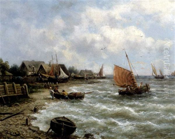 Am Meer Oil Painting by Julius Rose