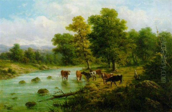 Im Eisacktal Oil Painting by Julius Rose