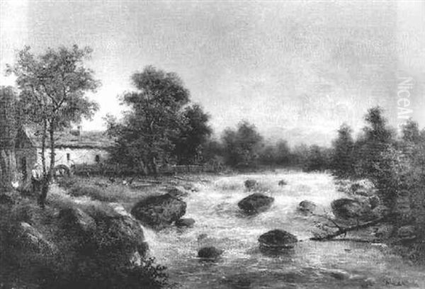 Aus Dem Wurzthale - Steiermark Oil Painting by Julius Rose