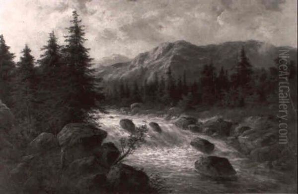 Cataract Oil Painting by Julius Rose