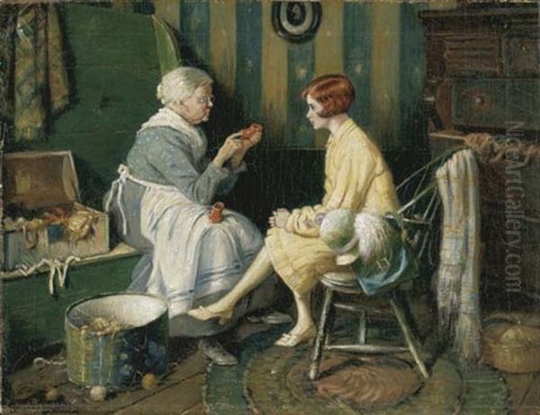 I Remember When You Were A Child Oil Painting by Harry Herman Roseland