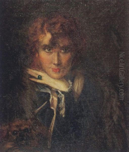 Bildnis Einer Schauspielerin Oil Painting by Ernest Rosen