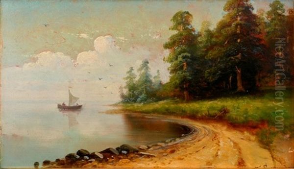 Bay Oil Painting by Karl Rosen