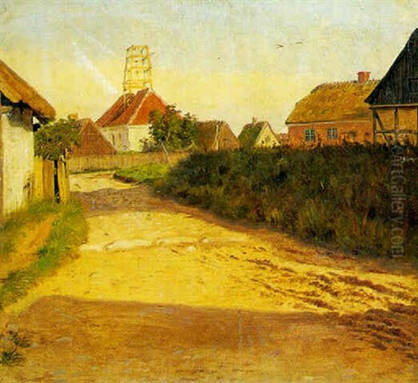 Parti Fra Hornbaek Oil Painting by Vilhelm J. Rosenstand