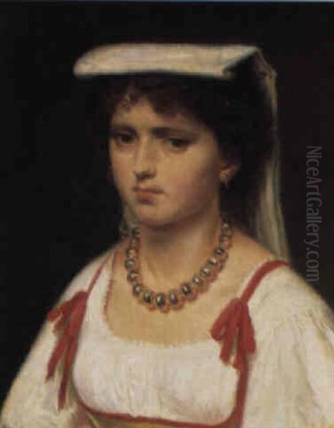 Louisetta Oil Painting by Vilhelm J. Rosenstand