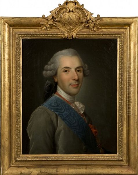 Portrait Du Dauphin Louis, Fils De Louis Xv Et De Marie Leszczynska Oil Painting by Alexander Roslin