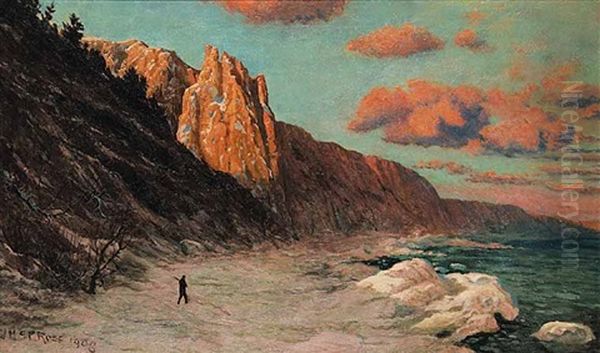 Untitled - The Scarborough Bluffs, Toronto Oil Painting by John McPherson Ross