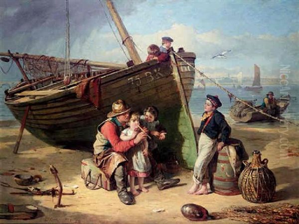 The Music Lesson Oil Painting by Robert Thorburn Ross