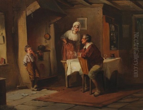 The Broken Plate Oil Painting by Alexander Rossell