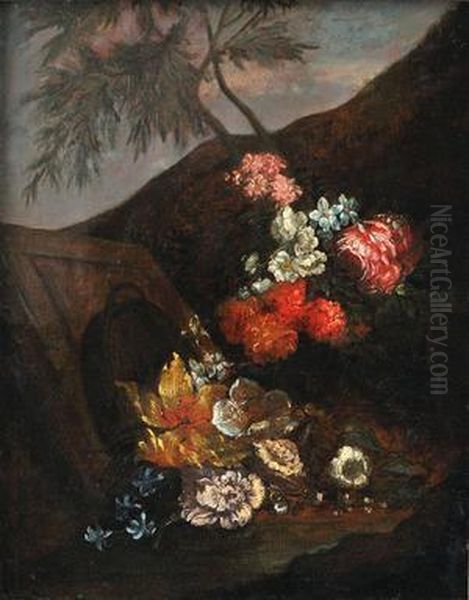 Zatisie V Zahrade Oil Painting by Felice Boselli