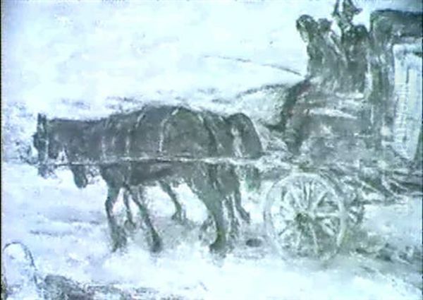 Viaggio In Calesse Oil Painting by Lucius Rossi