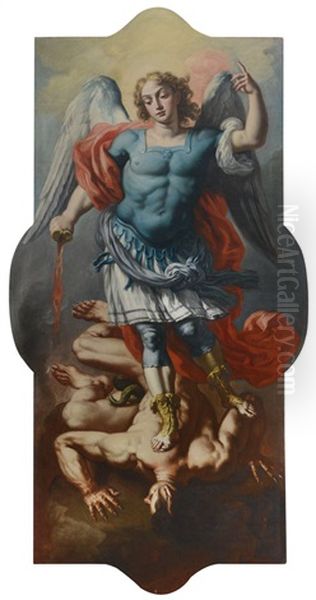 San Michele Arcangelo Oil Painting by Nicola Maria Rossi