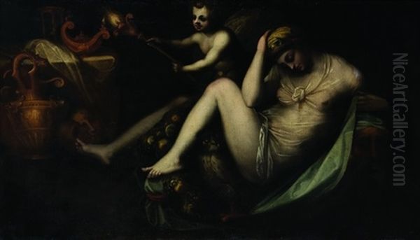 Allegoria Della Notte Oil Painting by Rosso Fiorentino (Giovan Battista di Jacopo)