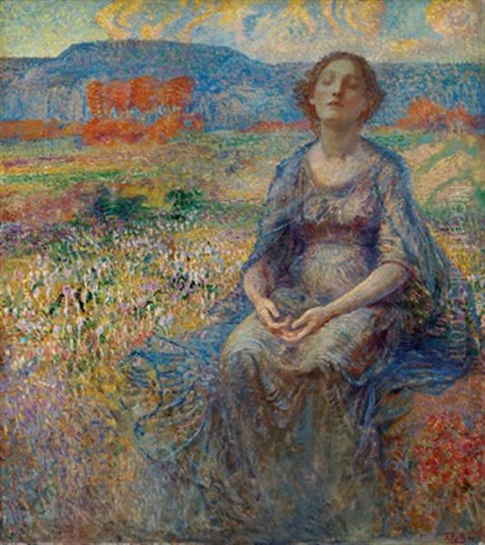 Zeitlose Oil Painting by August Roth