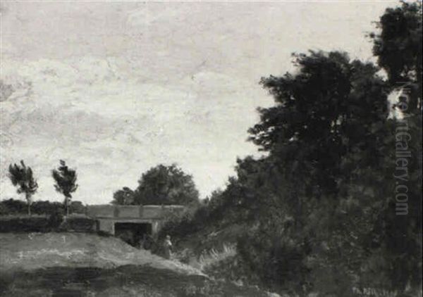 Landschaft Bei Gern Oil Painting by Philipp Roeth