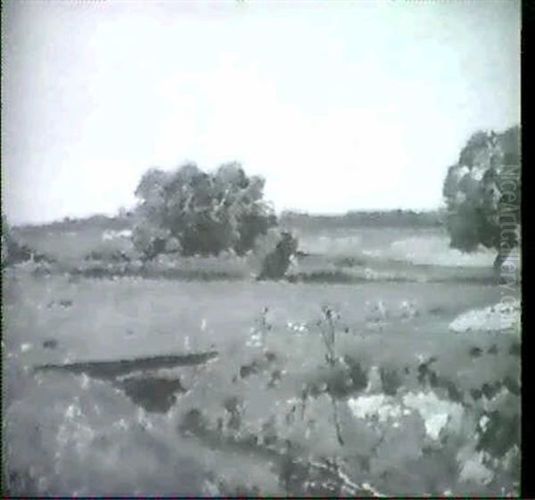 Im Dachauer Moor Oil Painting by Philipp Roeth