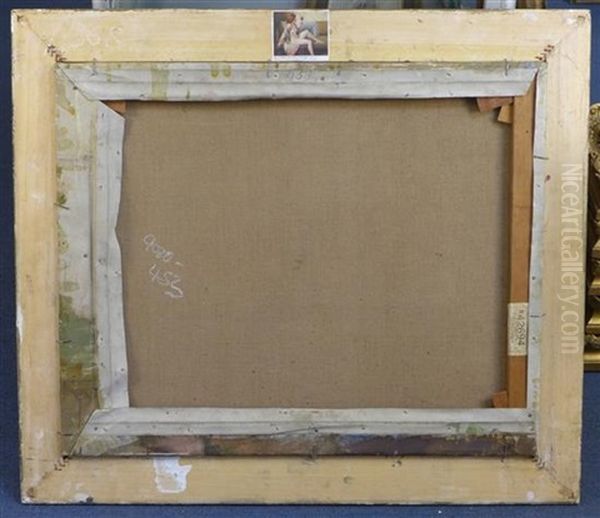 Nude With Mirror Oil Painting by William Rothenstein