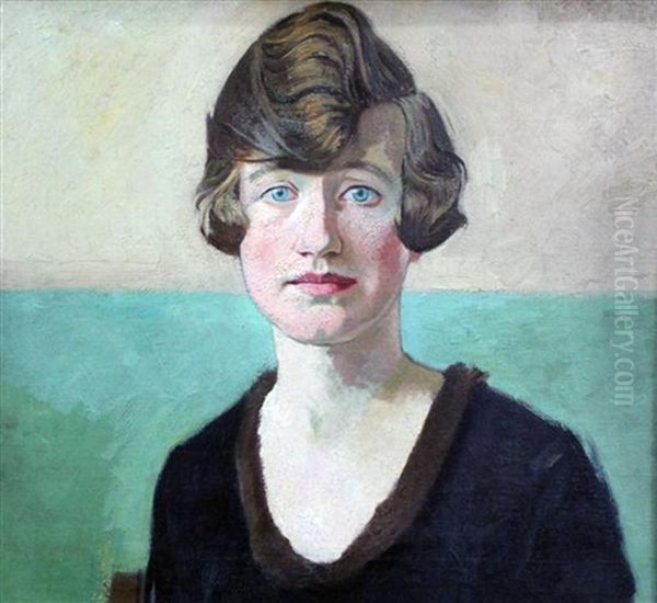 Portrait Of A Lady Oil Painting by William Rothenstein