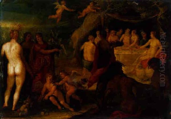 The Feast Of The Gods Oil Painting by Hans Rottenhammer the Elder