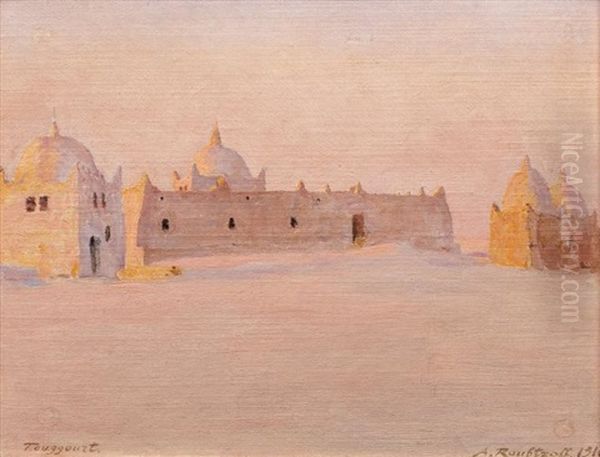 Le Tombeau Des Beni Djellab, Rois De Touggourt Oil Painting by Alexandre Roubtzoff