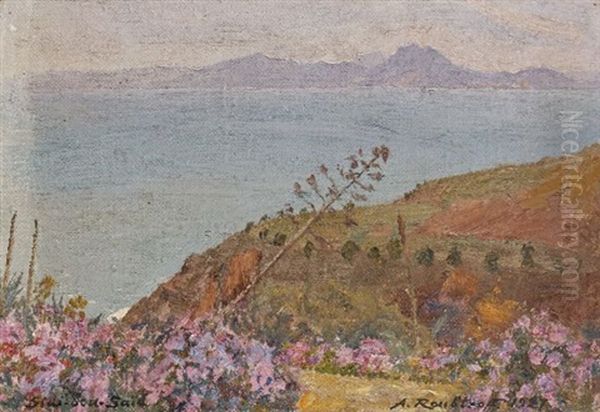 Sidi-bou-said Oil Painting by Alexandre Roubtzoff