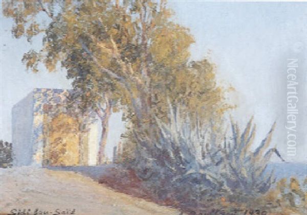 Sidi-bou-said Oil Painting by Alexandre Roubtzoff