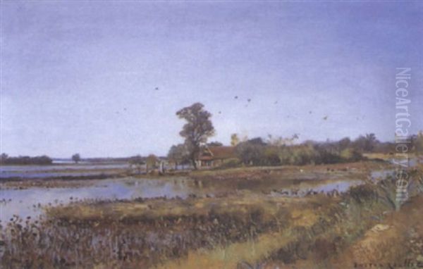 Paysage De Tonkin Oil Painting by Gaston-Marie-Anatole Roullet