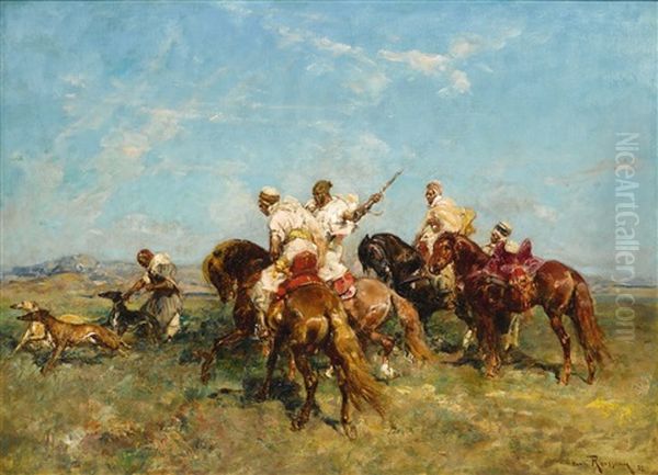 The Gazelle Hunt Oil Painting by Henri Julien Rousseau