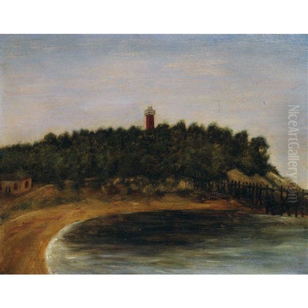 Paysage Au Phare Oil Painting by Henri Julien Rousseau