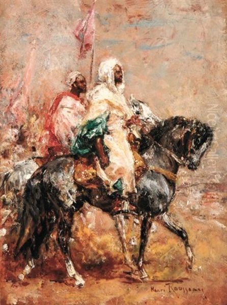 Le Pacha Et Sa Suite Oil Painting by Henri Julien Rousseau