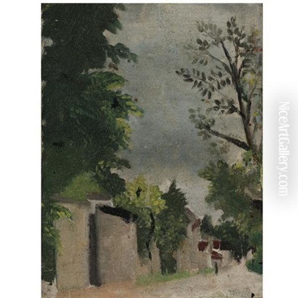 Esquisse Pour Un Paysage De Pontoise Oil Painting by Henri Julien Rousseau