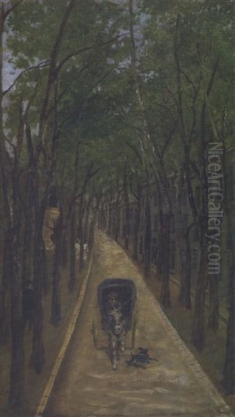 La Caleche Oil Painting by Henri Julien Rousseau