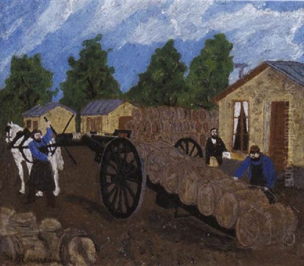 Bercy Oil Painting by Henri Julien Rousseau