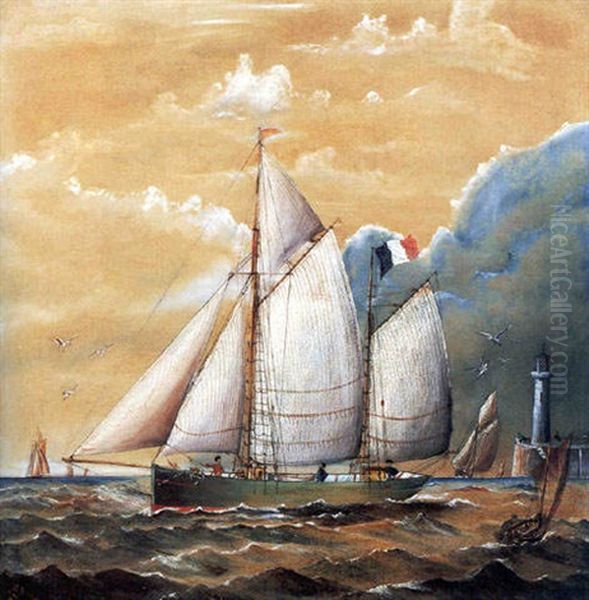 Bateaux A Voile Oil Painting by Henri Julien Rousseau