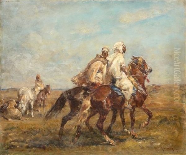 Les Cavaliers Oil Painting by Henri Emilien Rousseau