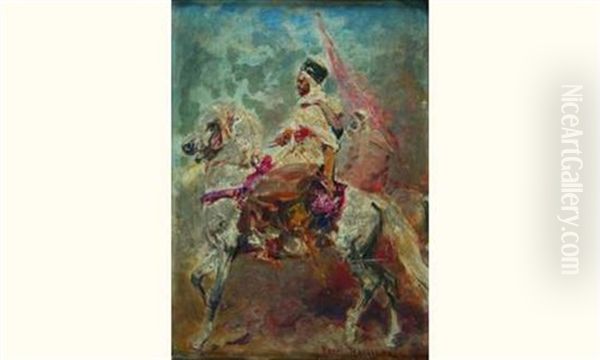 Algerien A La Fete Oil Painting by Henri Emilien Rousseau